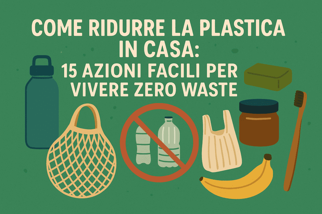 Come Ridurre la Plastica in Casa: 15 Azioni Facili per Vivere Zero Waste